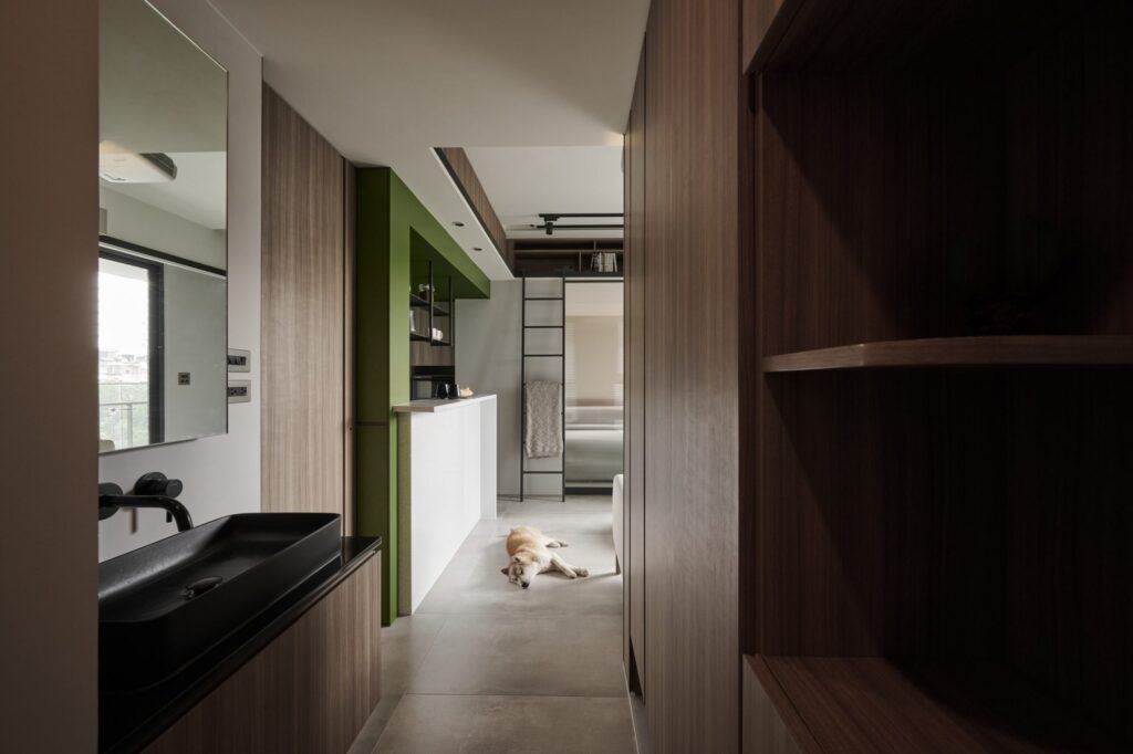 #玄關洗手台 #落塵區 #小坪數玄關 #柴犬